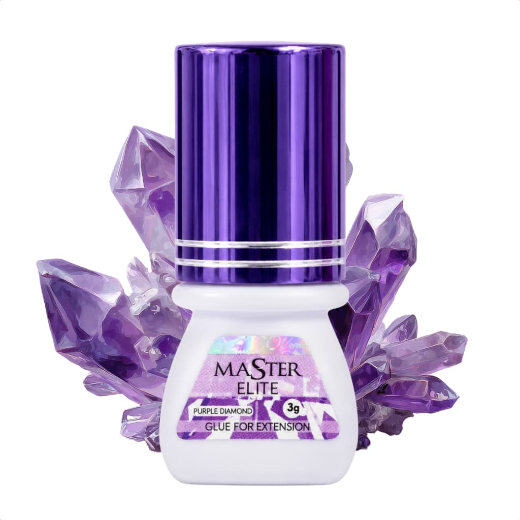 Cola para Extensão de Cílios Master Diamond Purple 3ml Violeta Secagem Rápida Profissional