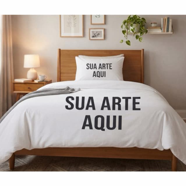 EDREDOM PERSONALIZADO Solteiro 1,70x2,20 kit 3 peças