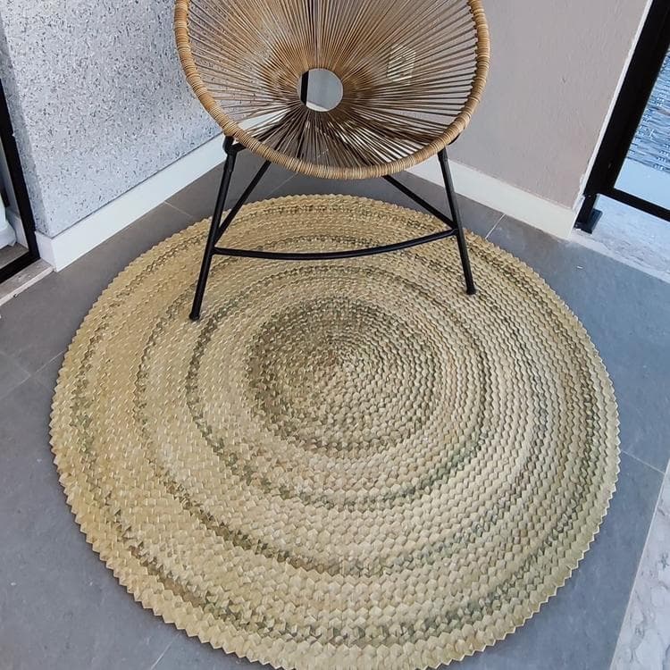 Tapete Dália 1.20mt Palha Coisas Diferentes Para Casa Decoração Elegante Sala Artesanato Natal