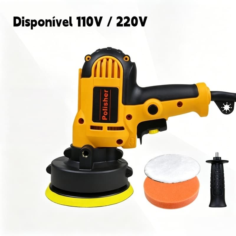 Politriz Elétrica Automotiva Lixadeira Polidora Para Carro Velocidade Regulável Polimento Veículo 700W 220/110V