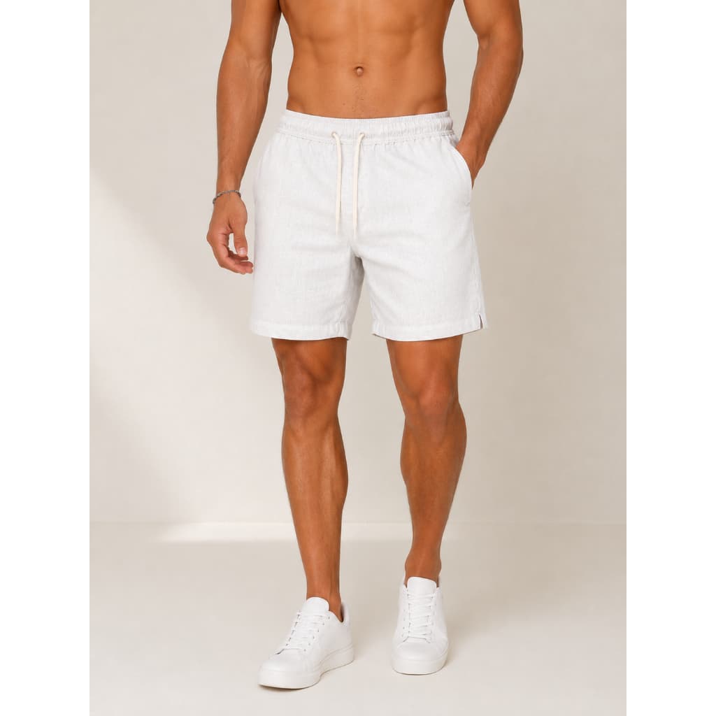 Short Linho Masculino Premium Casual Leve Confortável do P ao GG