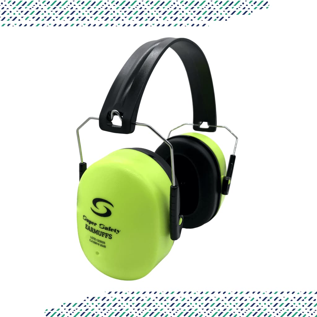 Abafador de Ruído Tipo Concha Super Safety SS5001 Protetor Auditivo 20 dB CA 50819 EPI