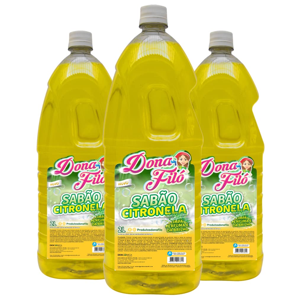 Sabão Citronela Limpa Da Brilho Repletente Perfuma Limpeza Casa