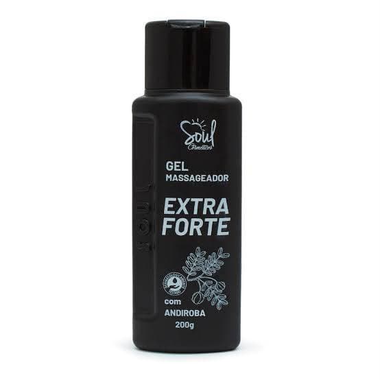 Gel Massageador Extra Forte Soul Cosméticos 200g com Andiroba Efeito Refrescante