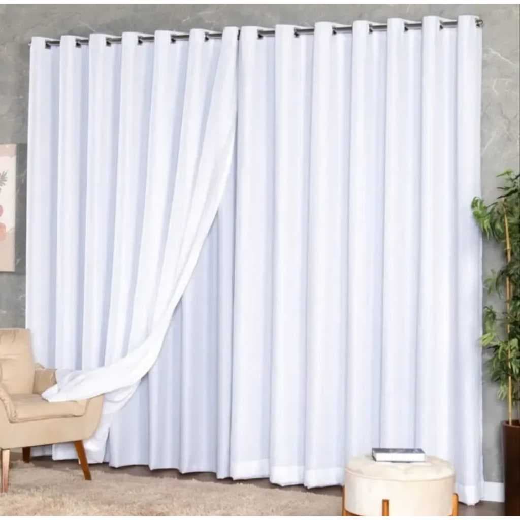 CORTINA DUPLEX BELLINI SALA 3,00L X 2,30A COM VOIL