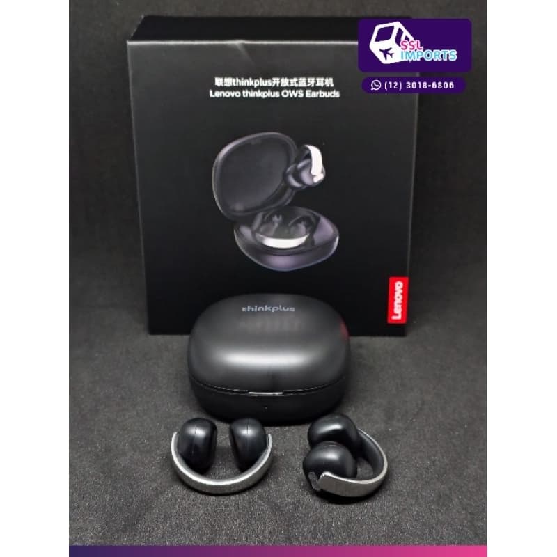 Fone Lenovo LP38 Condução Óssea Bluetooth 🎧 Esportivo Aberto 🏃‍♂️ Leve, Seguro e Resistente ao Suor 💦