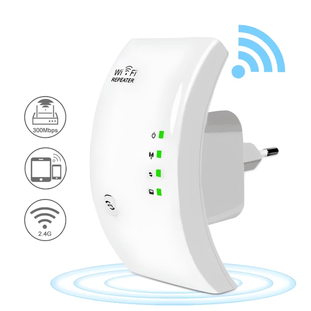 Repetidor de Sinal Wi-Fi 150Mbps 2.4GHz Porta RJ45 Modo Repetidor e Access Point Bivolt