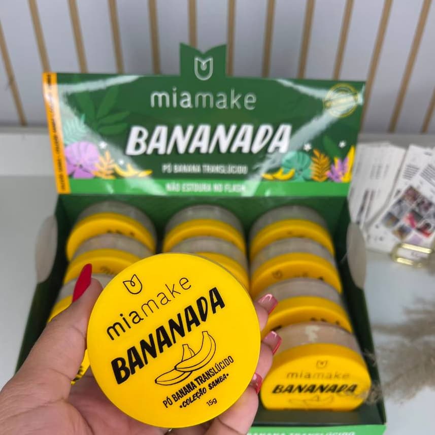 Pó de Banana Facial Translúcido Mia Make