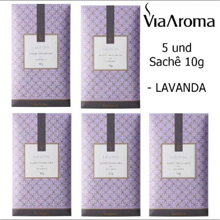 Kit 5 Sachês Via Aroma10g  Perfumados Aromatizador Para Seu Ambiente- Gaveta Carro Closet Bolsas