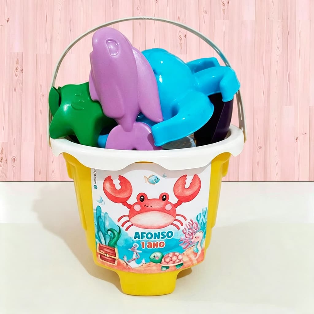 Baldinho de Praia PERSONALIZADO | Tema da sua festa | Lembrancinha Personalizada