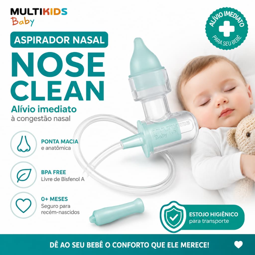 Aspirador Nasal De Sucção Multikids Baby *ENVIO NO MESMO DIA UTIL*