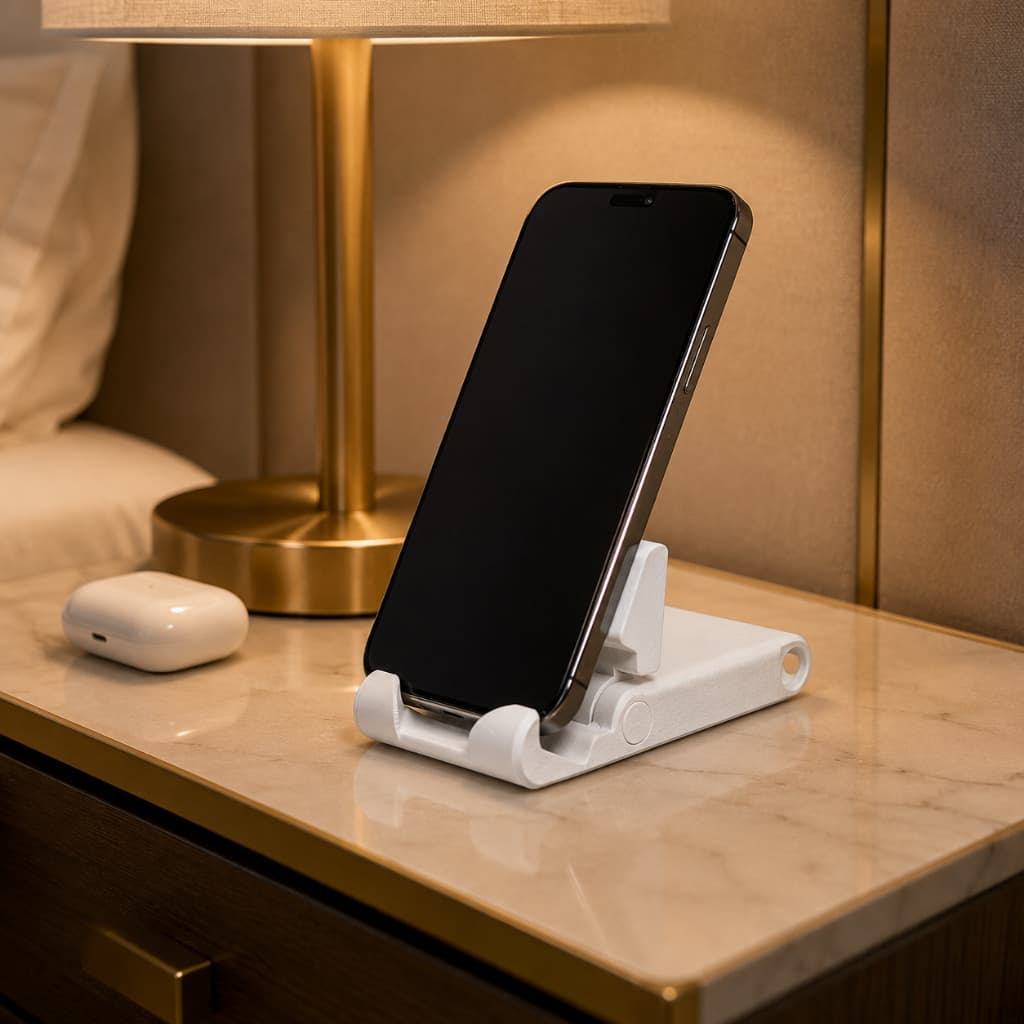 Suporte para Celular Smartphone Mesa Compacto em PLA Premium