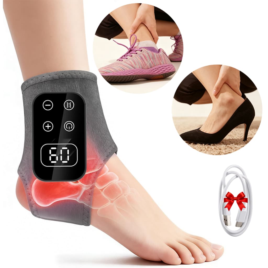 Massageador Elétrico Para Pés 5 Níveis de Vibração 5 Níveis de Aquecimento Ajustável 2000mAh ProteçãocomTemporizador