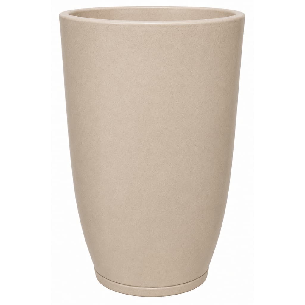 Vasos Para Plantas Cone Bojo Tamanho P com Prato Coletor - Vaso Decorativo em Polietileno