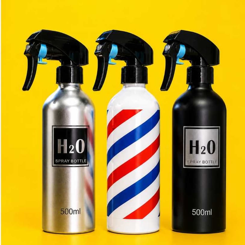 Borrifador de Água de Plástico H2O Jato Nevoa para Barbeiro Profissional 500ml (escolha a cor)