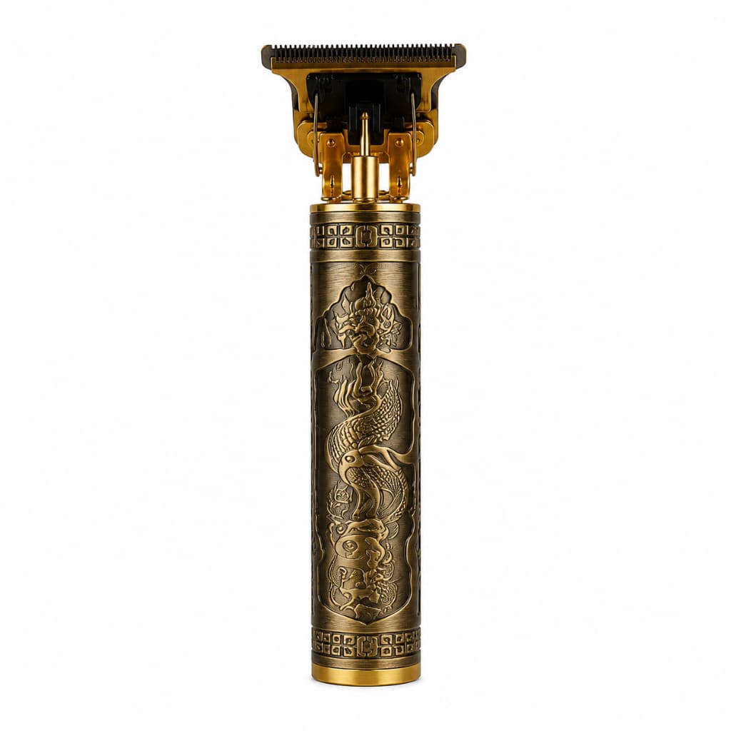 Máquina de Cortar Cabelo Dragão T9 Barbeador Elétrico Profissional USB - C