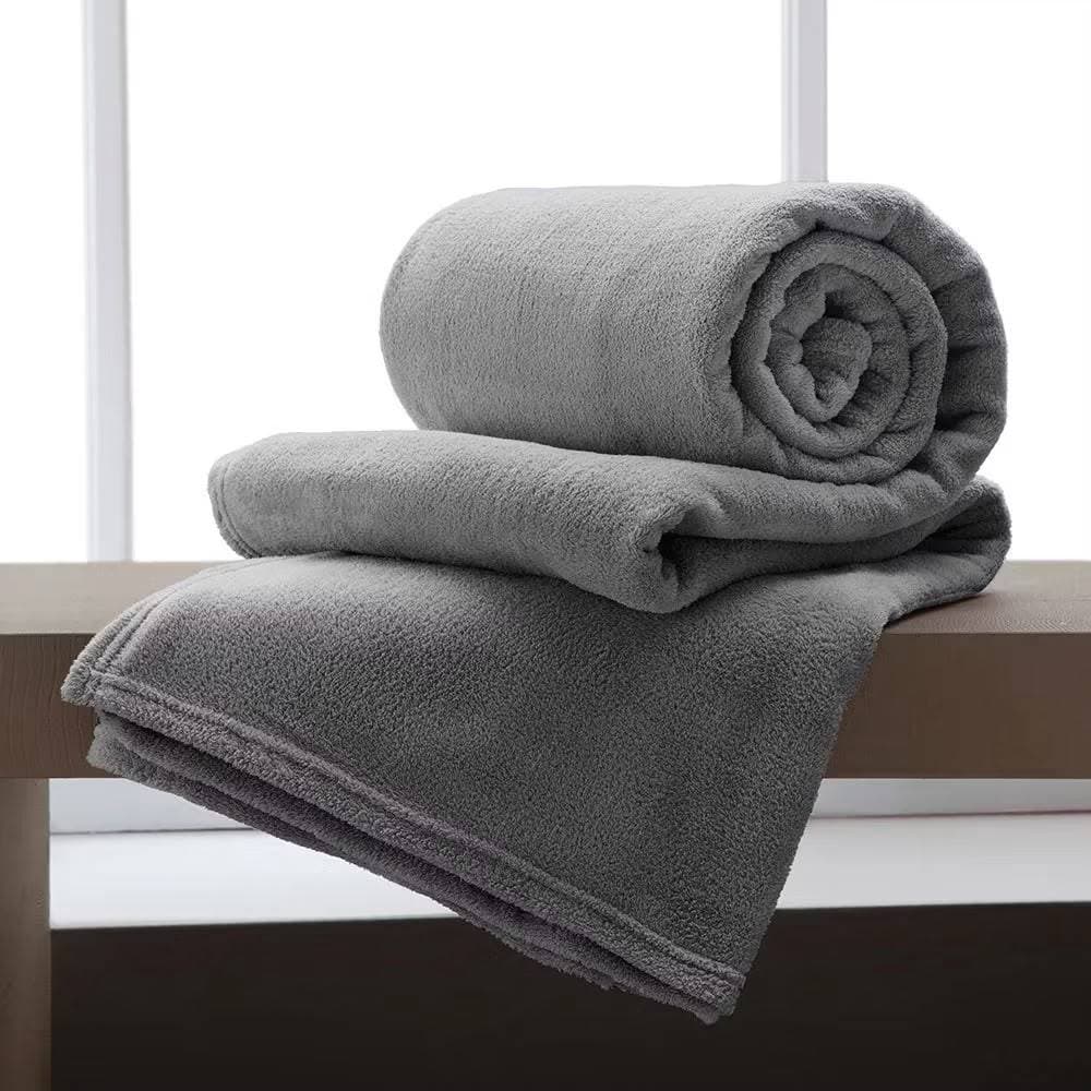 Manta Casal Pluma de Ganso Lisa 180 x 220 – Cores Diversas