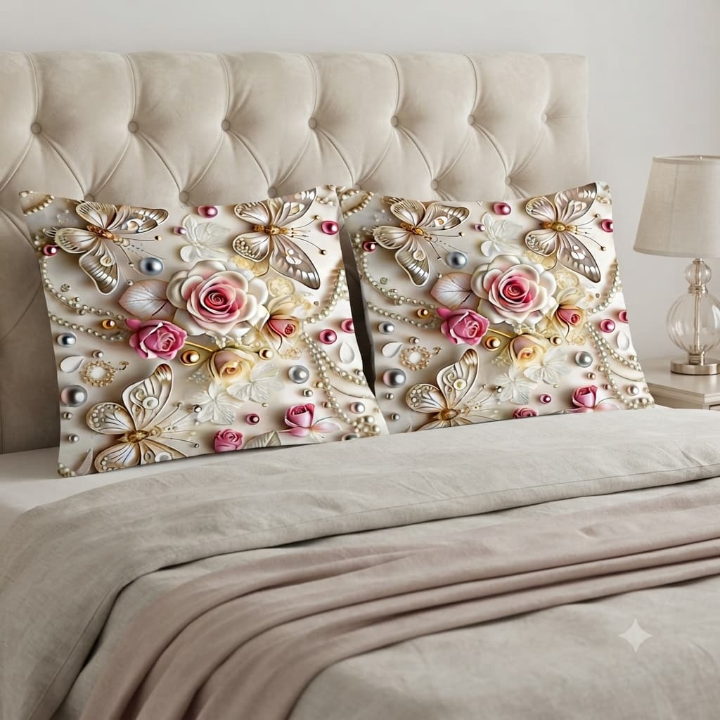 Kit 02 Fronhas De Travesseiros Lindas Modernas Estampas Infantil Decorativas