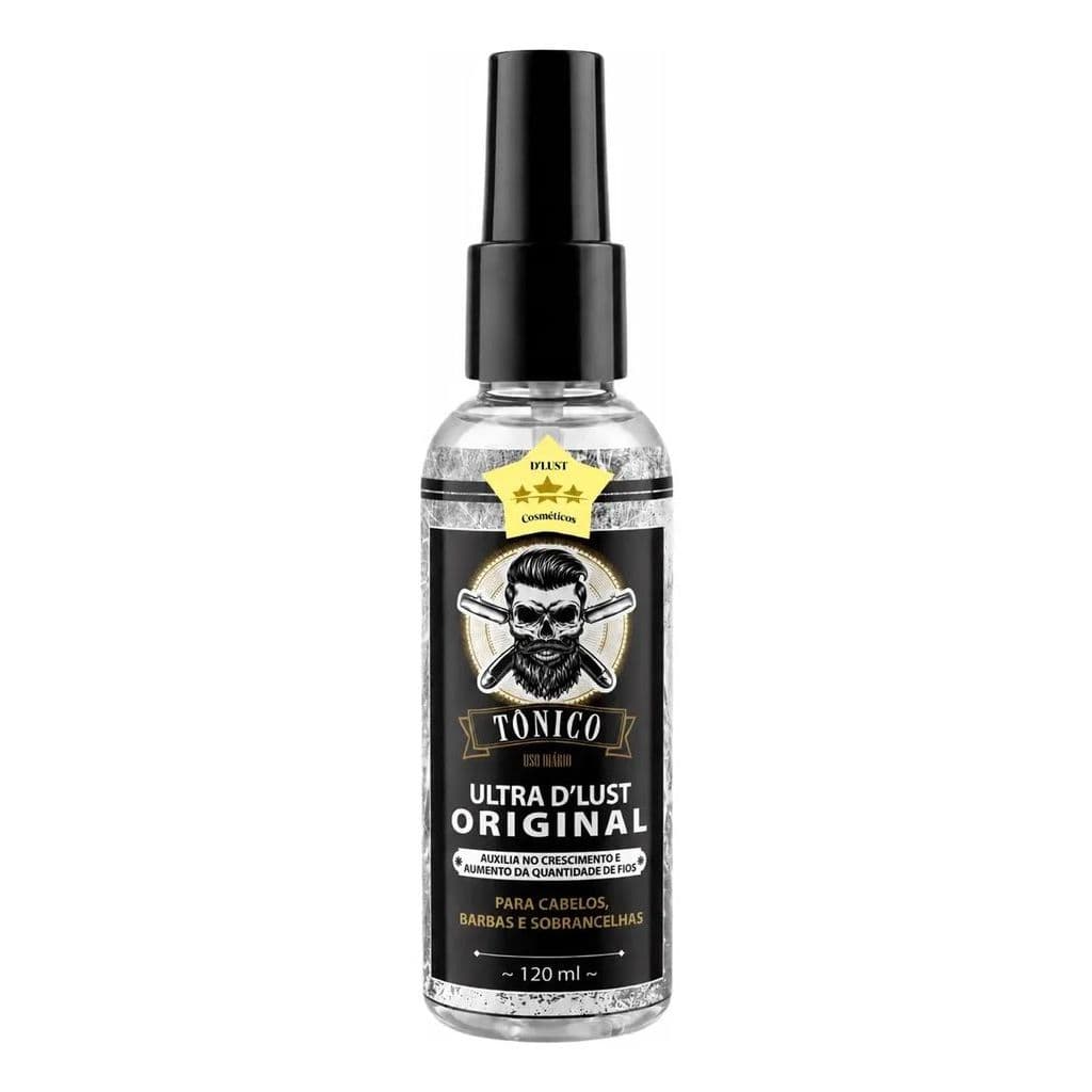 D´Lust Tônico Poderoso Antiqueda Crescimento Cabelo E Barba 120ml - Original