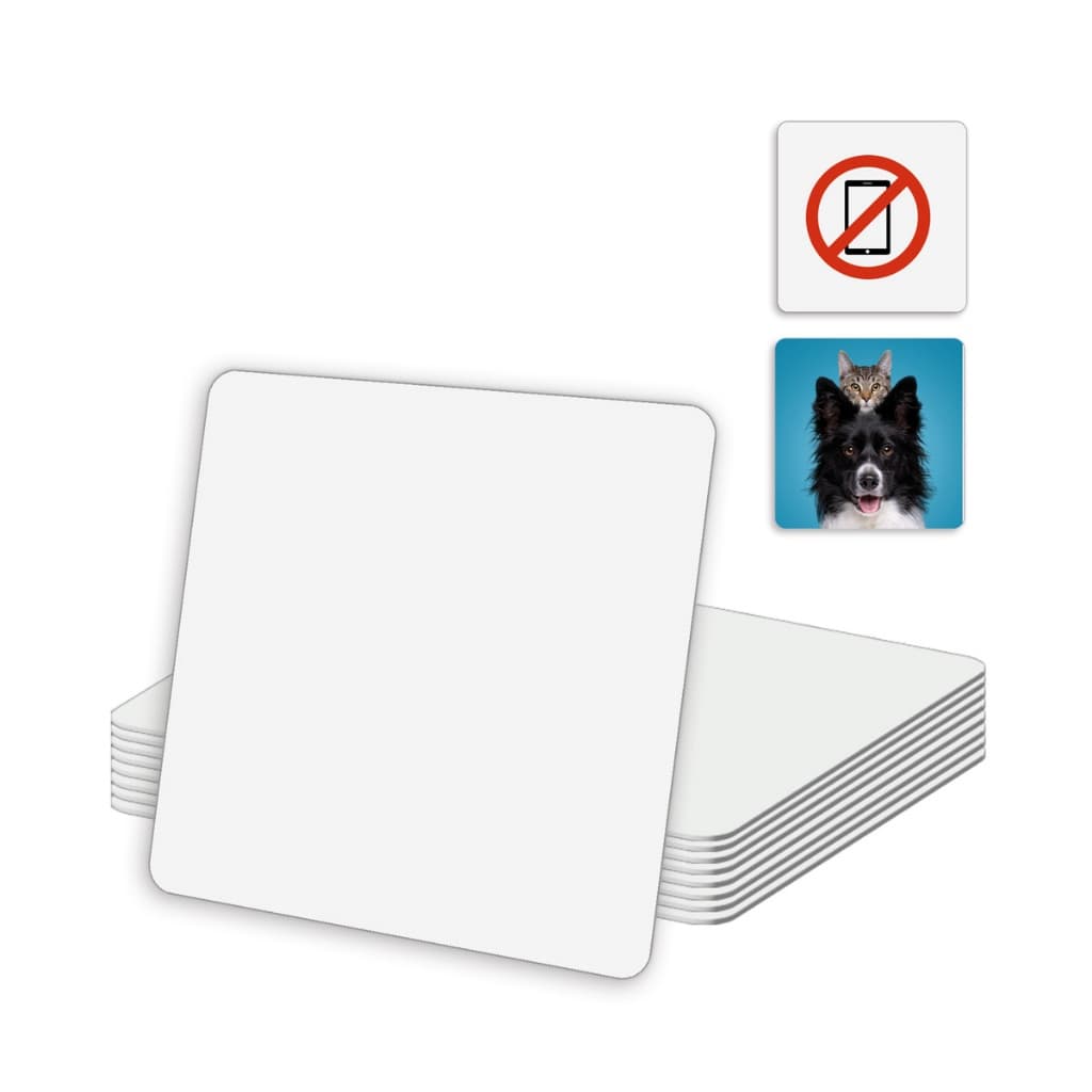 Kit 10 Chapas de Metal 20x20cm para Personalização de Fotos, Artes e Brindes Criativos