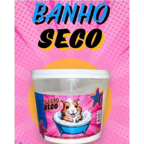 PÓ DE BANHO A SECO PARA ROEDORES HAMSTER CHINCHILA 1 KG