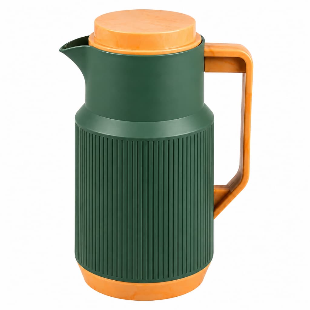 Garrafa Térmica  Para Café Bali 1L com Tampa e Alça Verde - Inga Imports