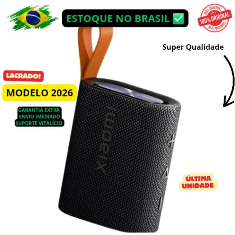 Caixa Som Bluetooth Xiaomi Sound Pocket 5w Prova Dagua Ipx7
