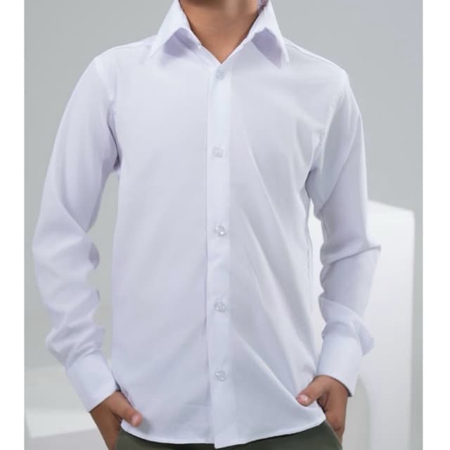 Camisa Social Infantil Menino Manga Longa  Casamento Batizado Pajem Premium
