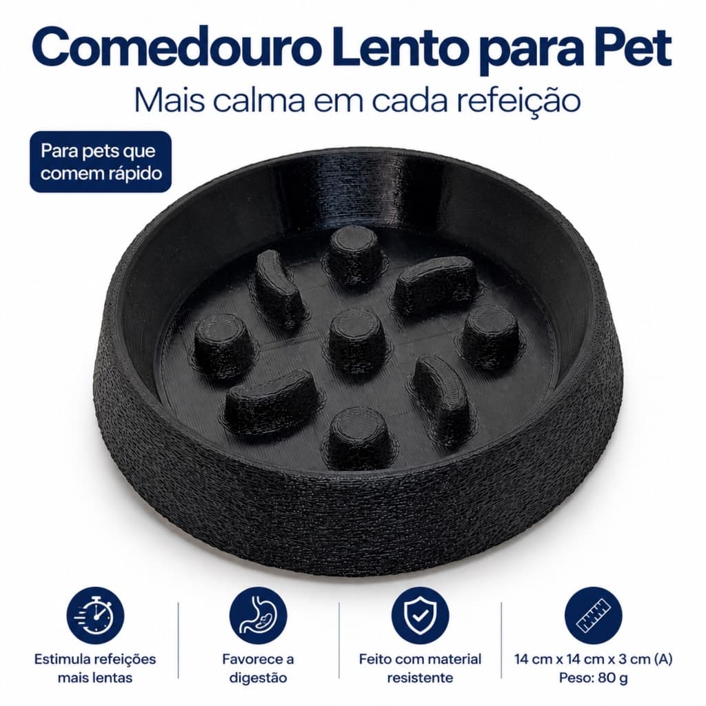 Comedouro Lento Para Pet
