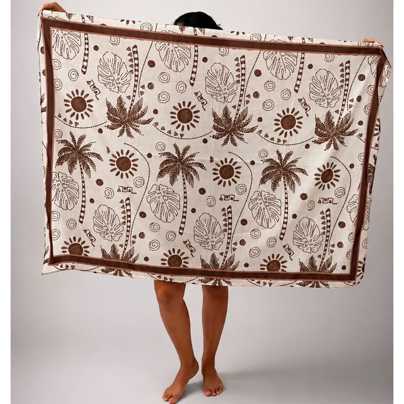 Canga moda praia pareo tropical estampas exclusivas COM COSTURA