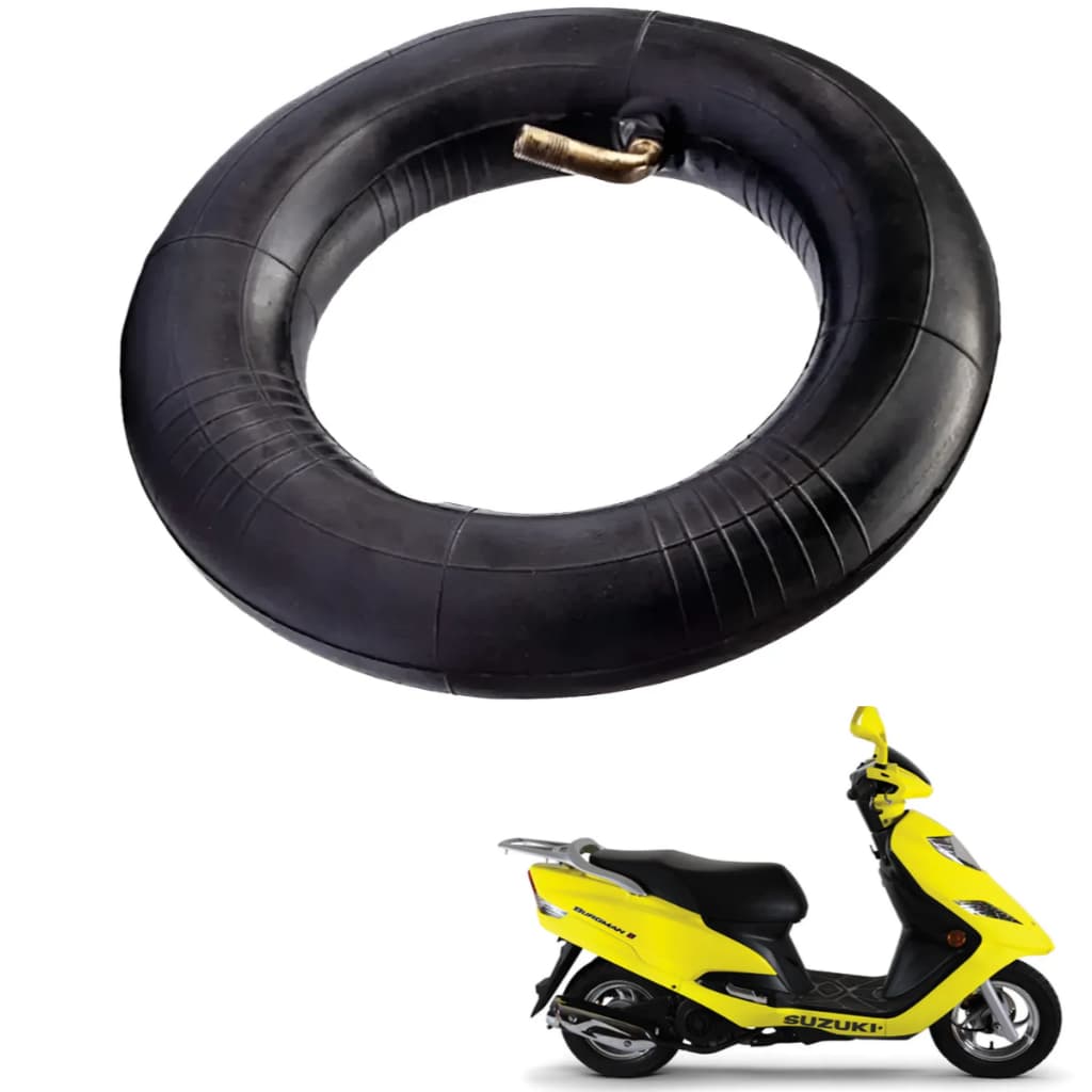 Câmara De Ar Aro 10 Scooter Burgman Bico Torto Jog 50