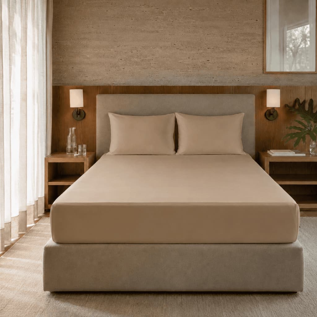 Lençol Elegante C/ Elástico Avulso Cama King Percal 400 Fios Toque Macio Promoção Não Faz Bolinhas
