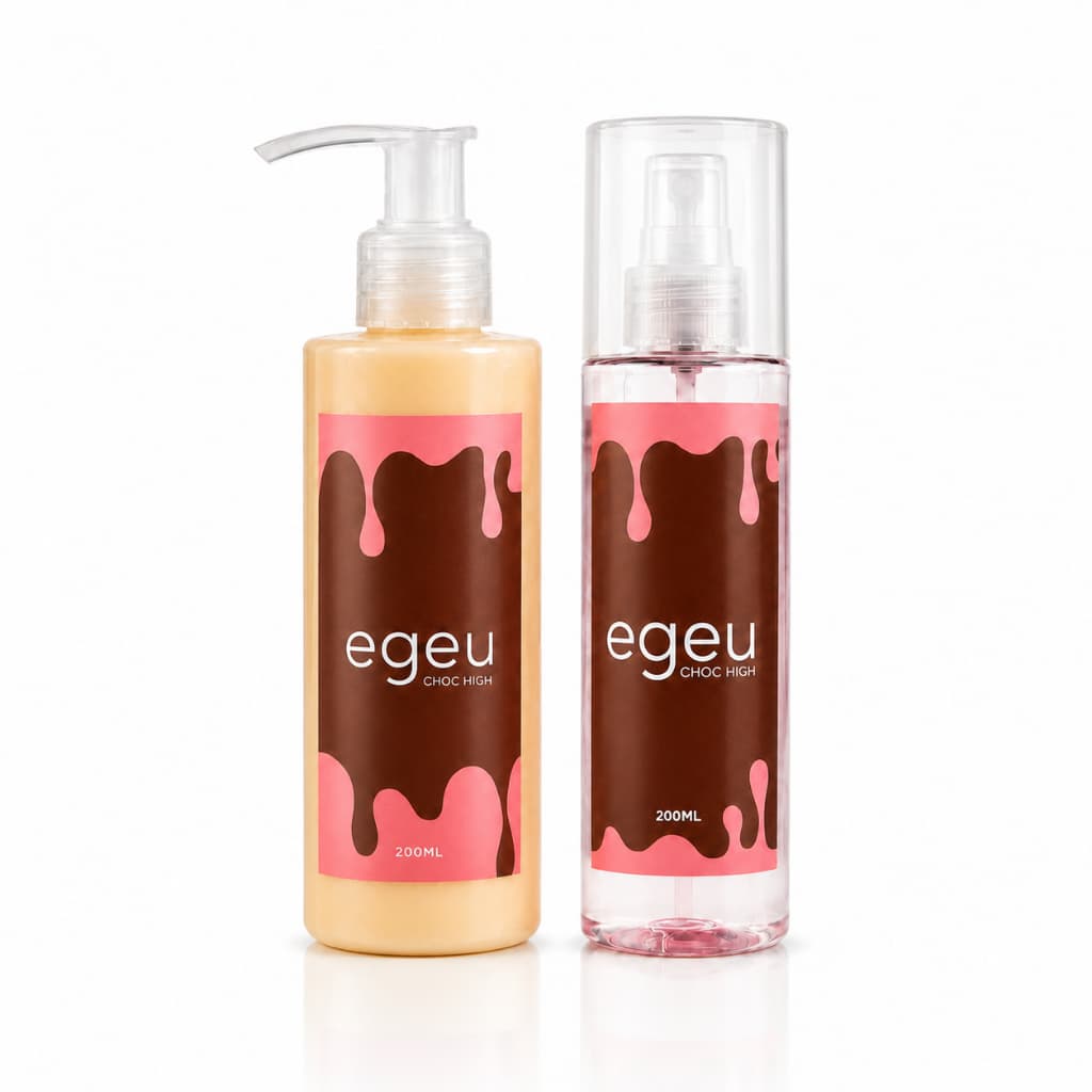 Kit Chocolate com Morango Body Splash + Creme Hidratante 200ml | Perfume Doce • Alta Fixação