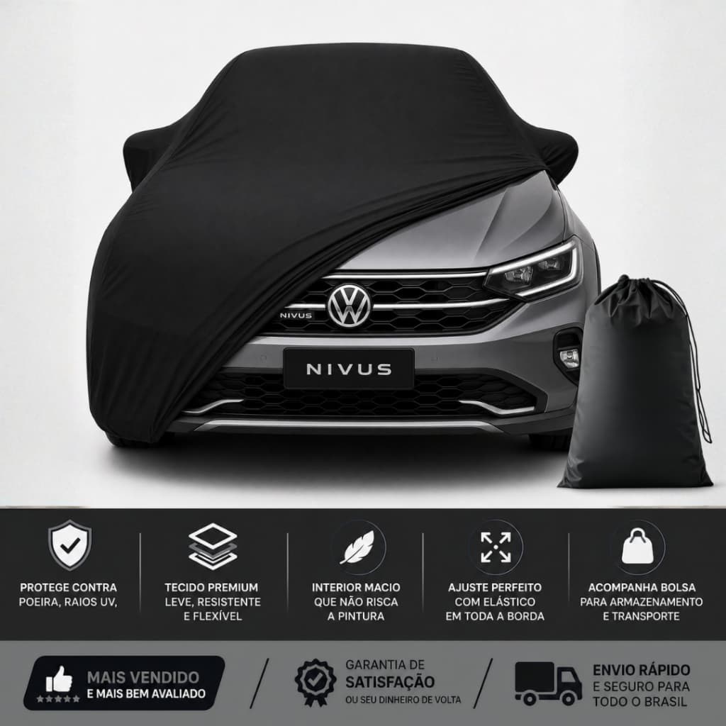 Capa de Cobrir Carro Anti Risco e Poeira Proteção UV Tecido Helanca Lycra P M G