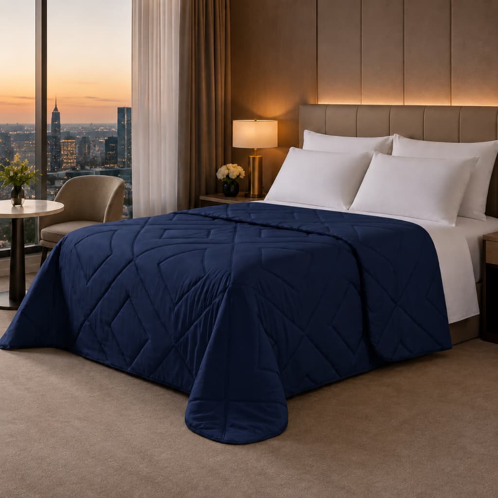 Edredom Casal Percal 200 Fios Premium Grosso Hotel