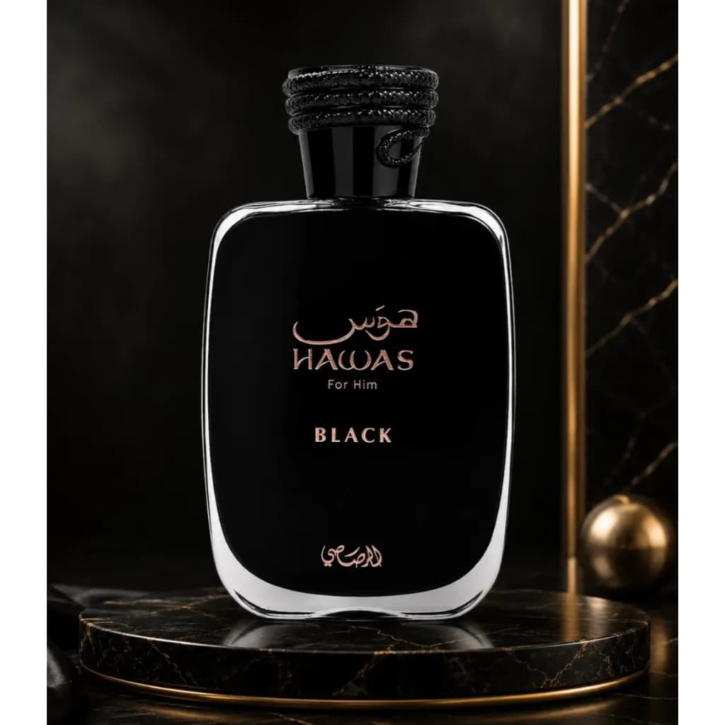 Perfume Masculino Hawas Black 100ml - Eau de Parfum com Longa Duração