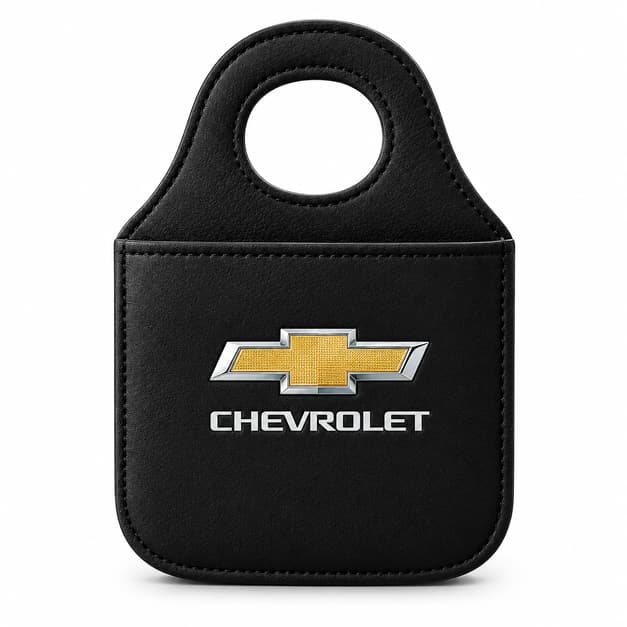 Lixeira Automotiva Couro Sintético Porta Lixo Para Carro Com Logo Personalizada