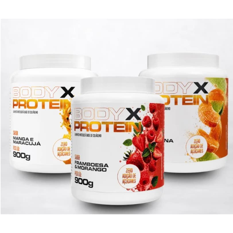 Body X Protein Extreme Nutrition - Suplemento Suco em Pó Proteico Proteína do Colágeno Zero Lactose