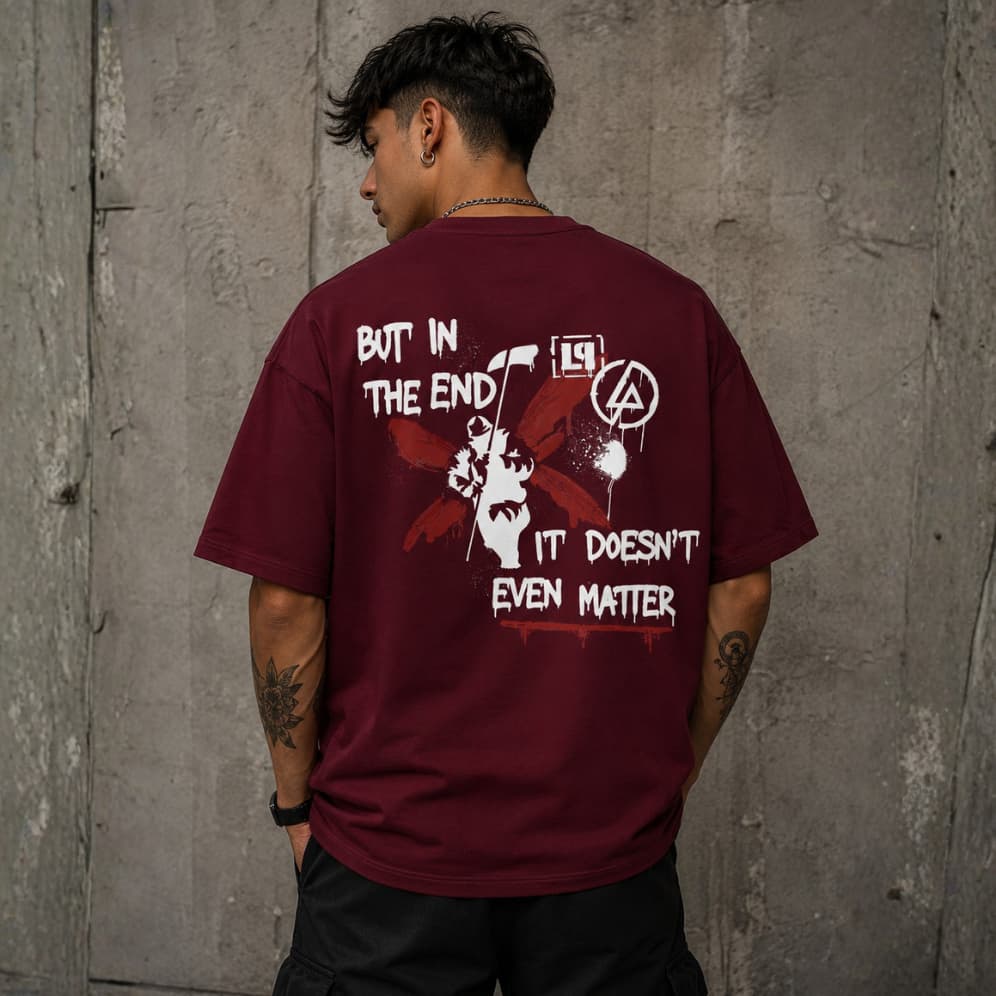 Camiseta Oversized Larga Streetwear Camisa Banda Rock Linkin Park Unissex Id065