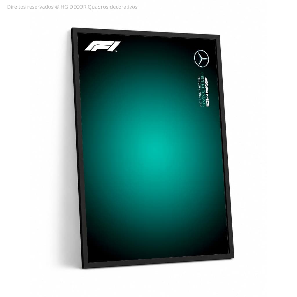 Quadro Mercedes Lego Pôster Com Moldura 50x70 Decorativo Compatível com Miniatura Lego Carro Esportivo Colecionável