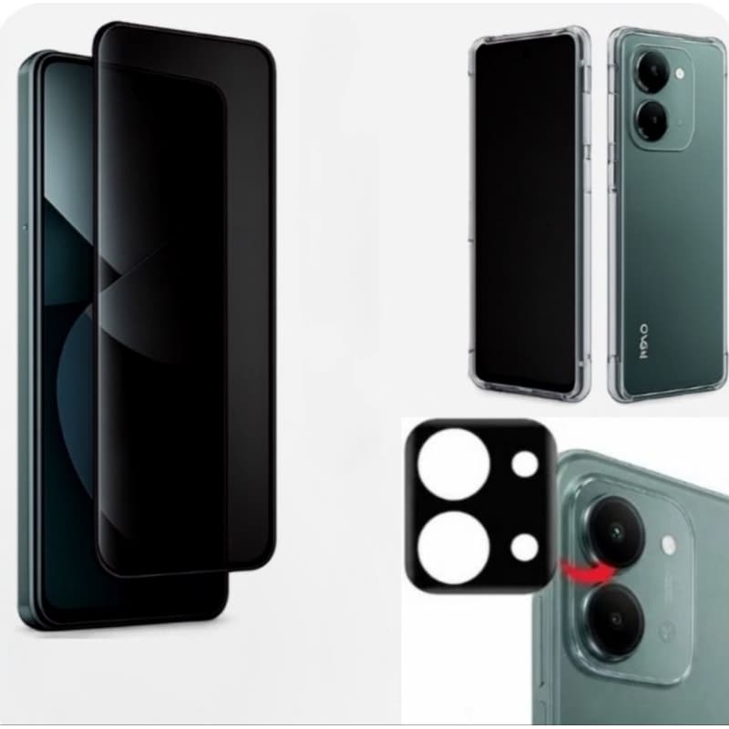 Película Privacidade Fosca - Película da Câmera- Capinha Anti Impacto para Xiaomi Poco C85