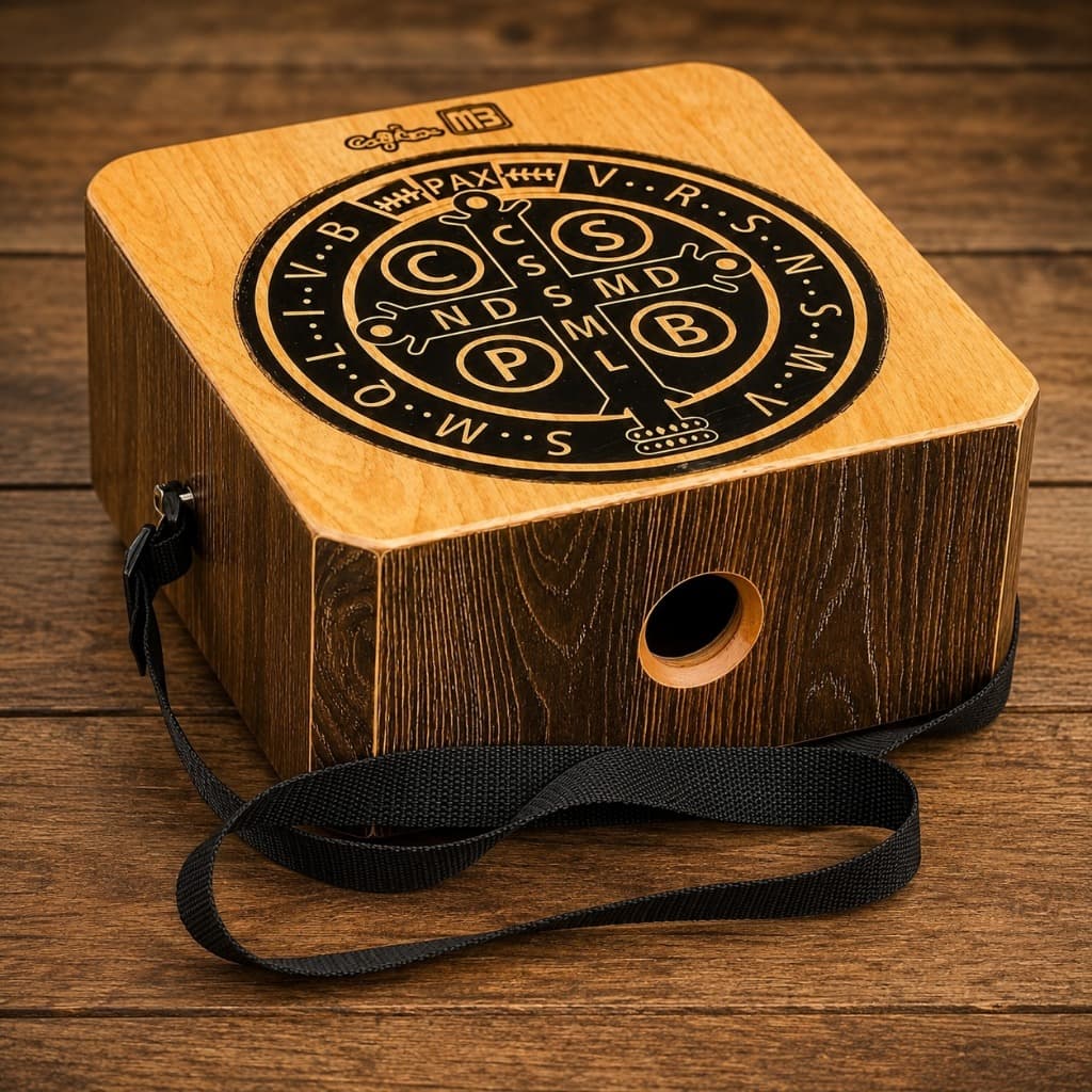 Cajón Acústico Compacto Quadrado Mb Percussão