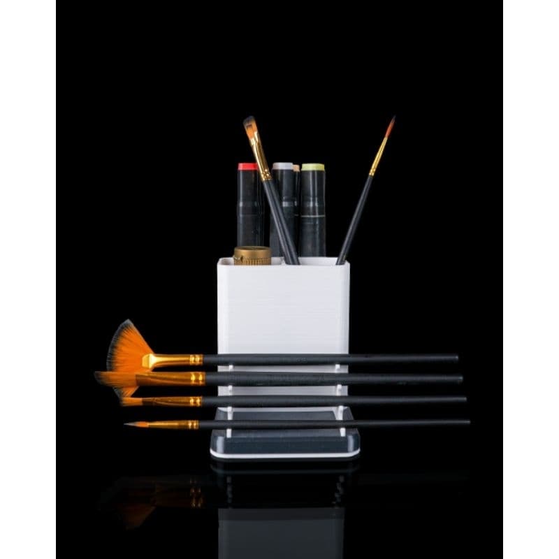 Suporte Organizador de pincéis - kit de pintura Profissional - Mesa organizada
