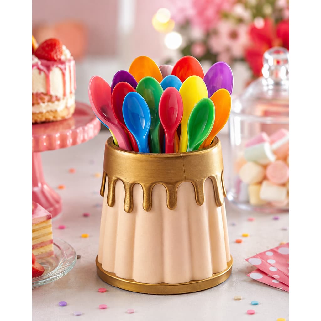 Porta-Talheres Gourmet Formato Pudim – Organizador Decorativo para Cozinha, Mesa Posta e Festas
