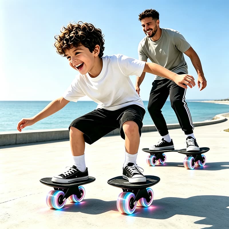 Freeline Drift Premium com rodas PU luminosas, suporta 200kg, para adultos e crianças