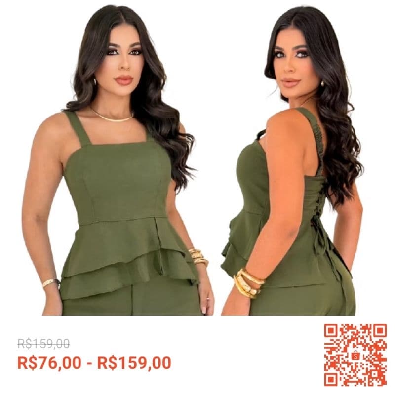Macaquinho Feminino Curto Duna C/ Bojo e Bolso Costas Abertas de Amarrar Verão Moda Blogueira 2025