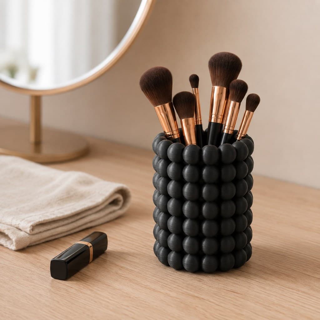 Porta Pincéis Organizador de Maquiagem Mesa Penteadeira Caneta Lápis