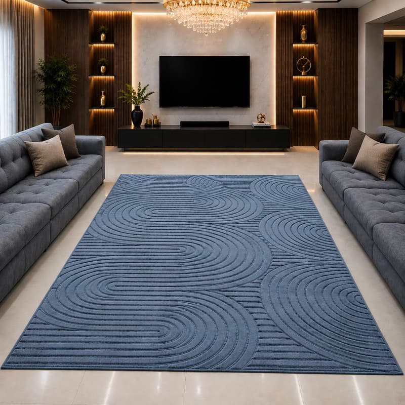Tapete sala 4x2 Grande Luxuoso Aveludado Fácil de Limpar com Antiderrapante Promoção