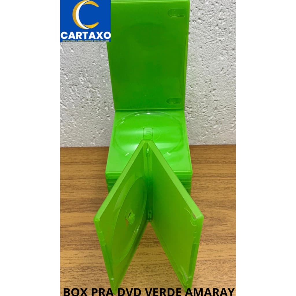 BOX P/ DVD VERDE (CAPINHA) AMARAY.
