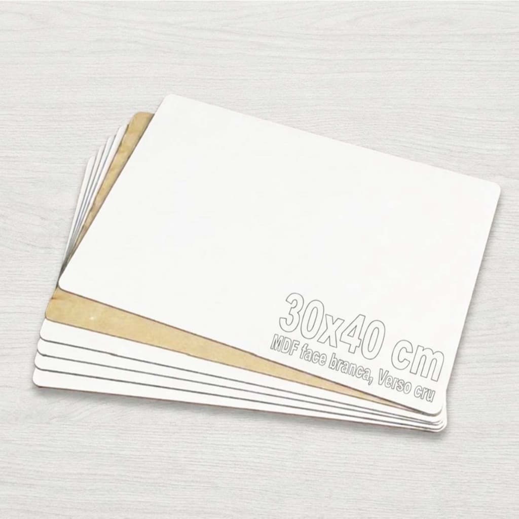 10 Cake Board Retangular 30x40 Cm placa base bolo 40x30 cm Mdf Branco Confeitaria jogo americano U2b